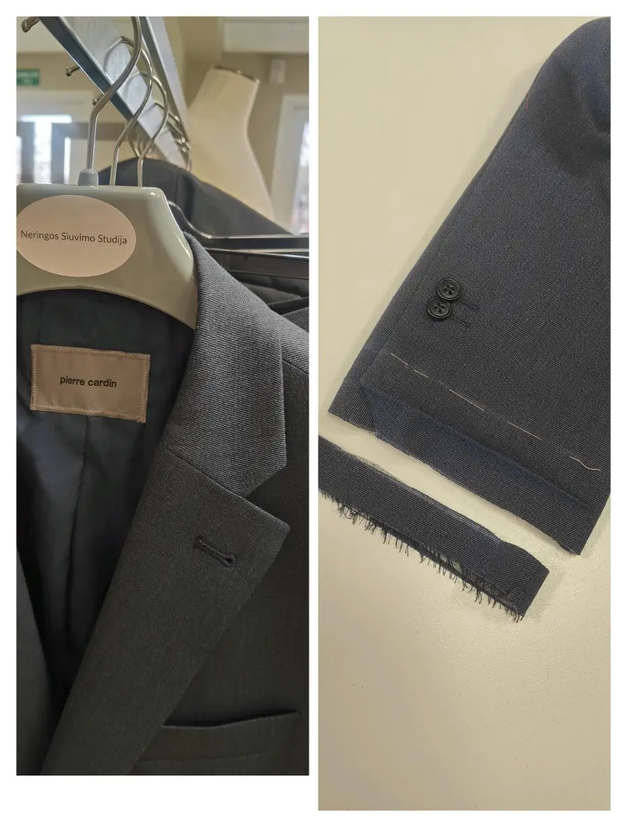 Vyriško klasikinio kostiumo taisymas